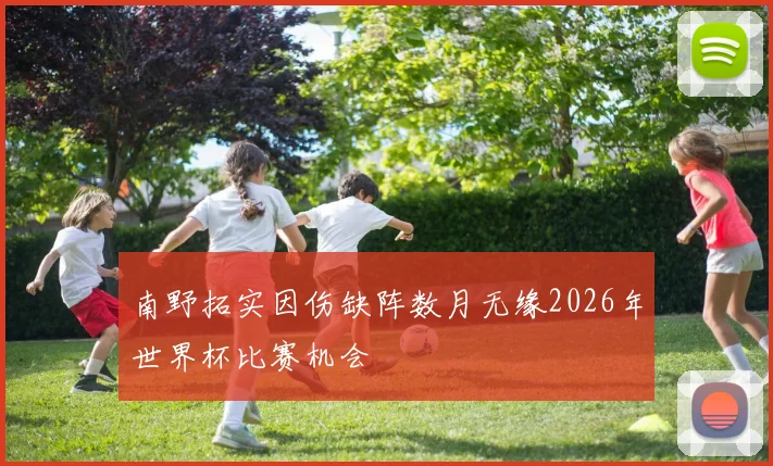 南野拓实因伤缺阵数月无缘2026年世界杯比赛机会
